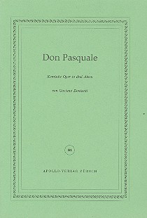 Don Pasquale    Libretto (dt)