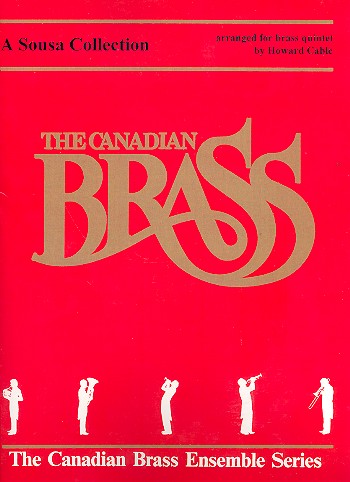 A Sousa Collection for  2 trumpets, horn, trombone and tuba  score and parts