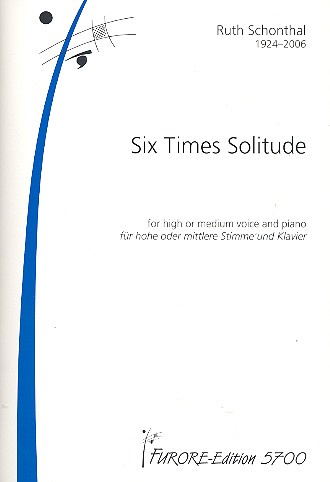 Six times solitude for voice (medium or high)  and piano  Milne, A.A., text