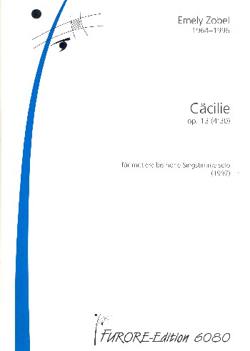 Cäcilie op.13 für Singstimme solo  (mittel bis hoch)  Morgenster, Christian, Text