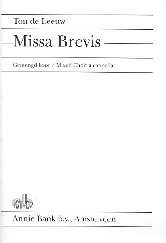 Missa Brevis für gem  Chor a cappella, Partitur  (la)  