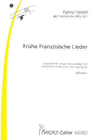 Frühe französische Lieder für Singstimme  (mittel) und Gitarre,  Spielpartitur  