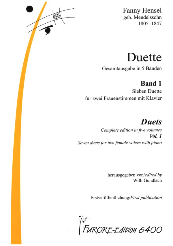 Duette Band 1-5  für 2 Gesangsstimmen (z.T. mit Klavier)  Gesamtausgabe in 5 Bänden