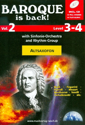 Baroque is back vol.2 (+Audio Online)  für 1-2 Altsaxophone  