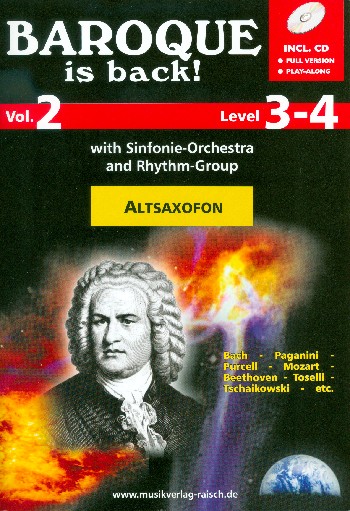 Baroque is back vol.2 (+Audio Online)  für 1-2 Altsaxophone  