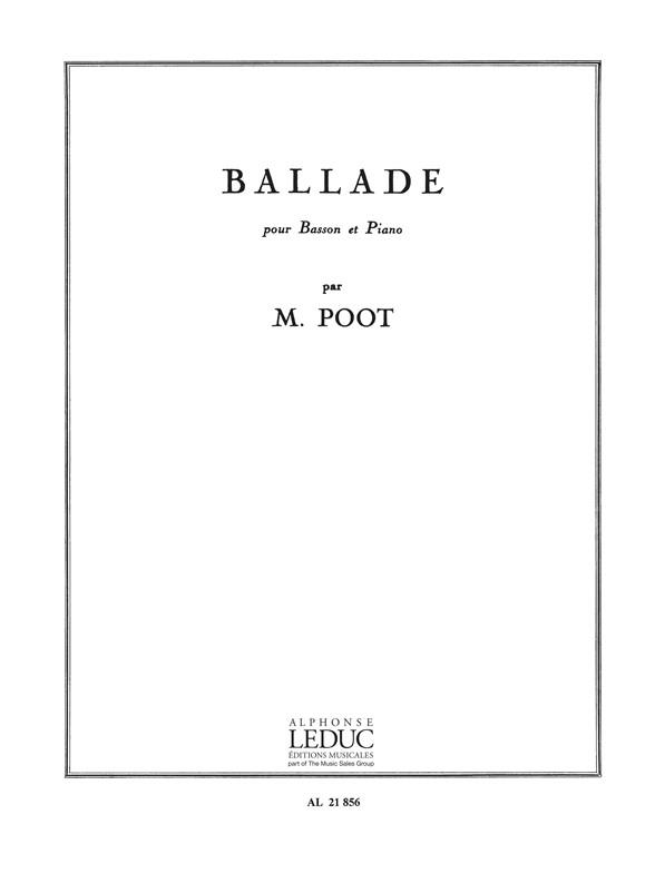 Ballade pour basson et  piano  