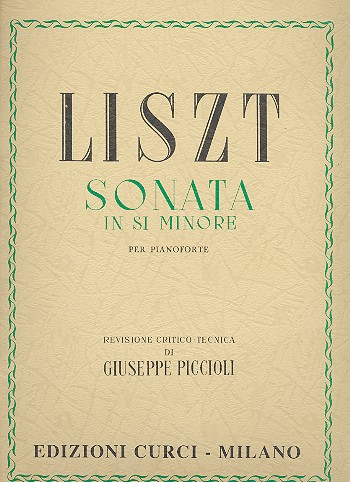 Sonate si minore&nbsp;&nbsp;per pianoforte&nbsp;&nbsp;