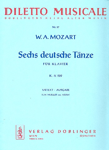 6 deutsche Tänze KV509  für Klavier  