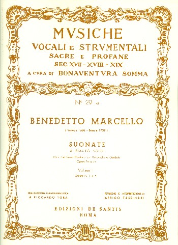 Suonate op.2 vol.1 (nos.1-6)&nbsp;&nbsp;per flauto e bc&nbsp;&nbsp;