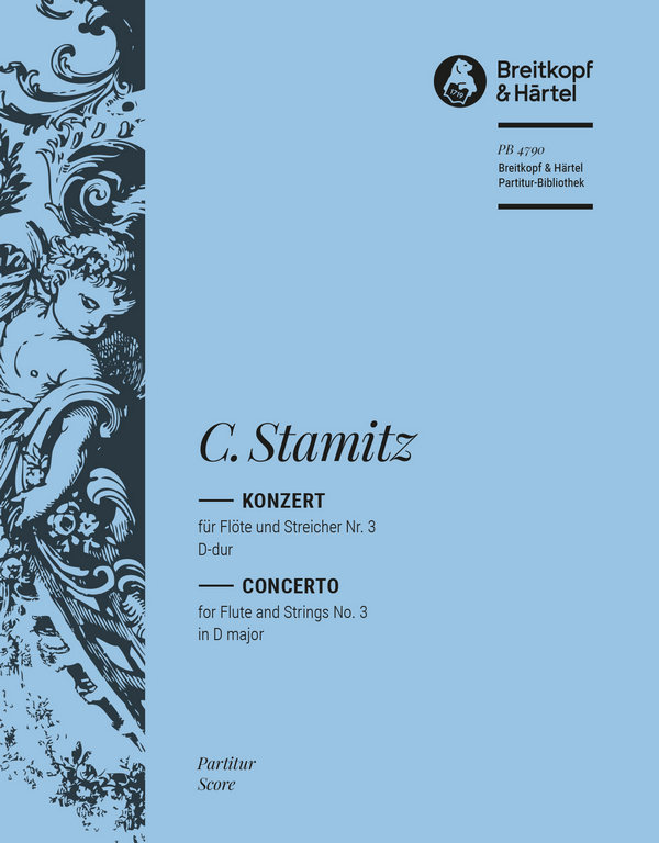 Konzert D-Dur Nr.3&nbsp;&nbsp;für Flöte und Streichorchester&nbsp;&nbsp;Partitur