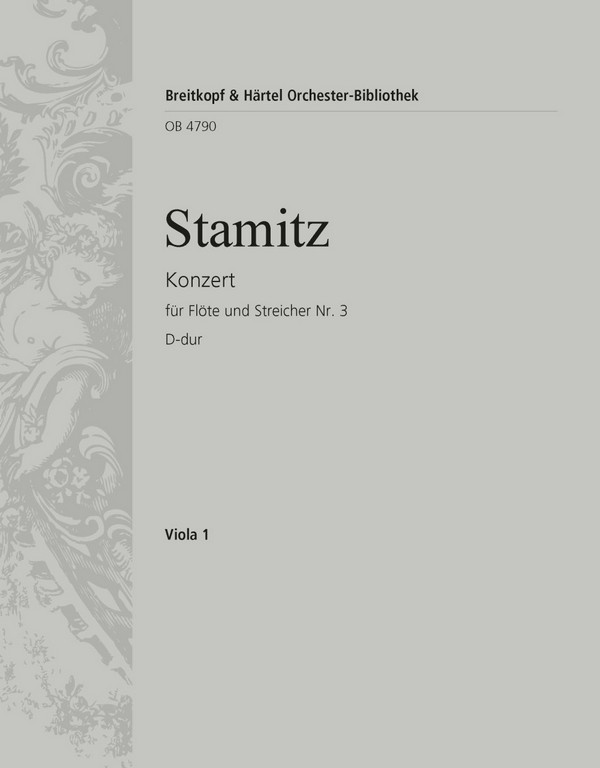 Konzert D-Dur Nr.3&nbsp;&nbsp;für Flöte und Streichorchester&nbsp;&nbsp;Viola