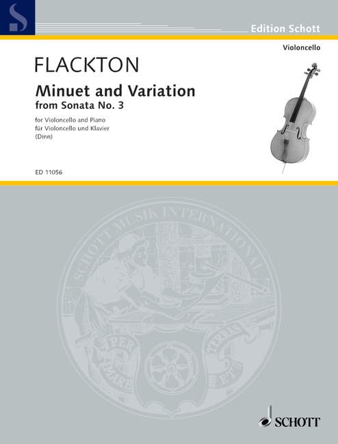 Menuett und variation aus der v&nbsp;&nbsp;für Violoncello&nbsp;&nbsp;und Klavier