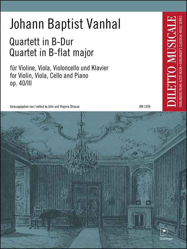 Quartett B-Dur op.40,3&nbsp;&nbsp;für Klavier und Streichtrio&nbsp;&nbsp;