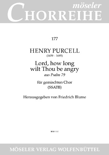 Lord how long wilt Thou be angry (aus Psalm 79)&nbsp;&nbsp;für gem Chor (SSATB) a cappella&nbsp;&nbsp;, Singpartitur