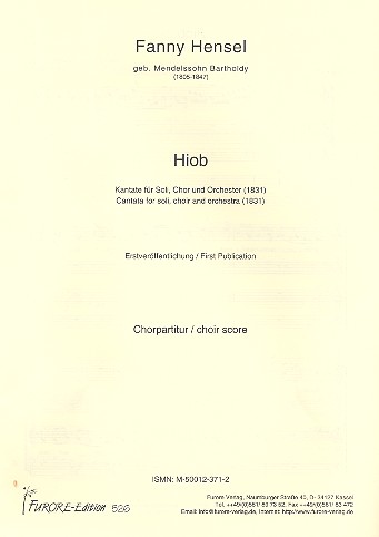 Hiob  für Soli, gem Chor und Orchester  Chorpartitur