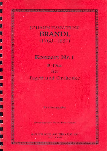 Konzert B-Dur Nr.1  für Fagott und Orchester  Partitur