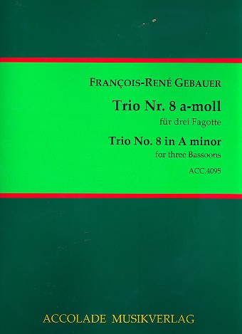 Trio a-Moll Nr.8  für 3 Fagotte  Partitur und Stimmen