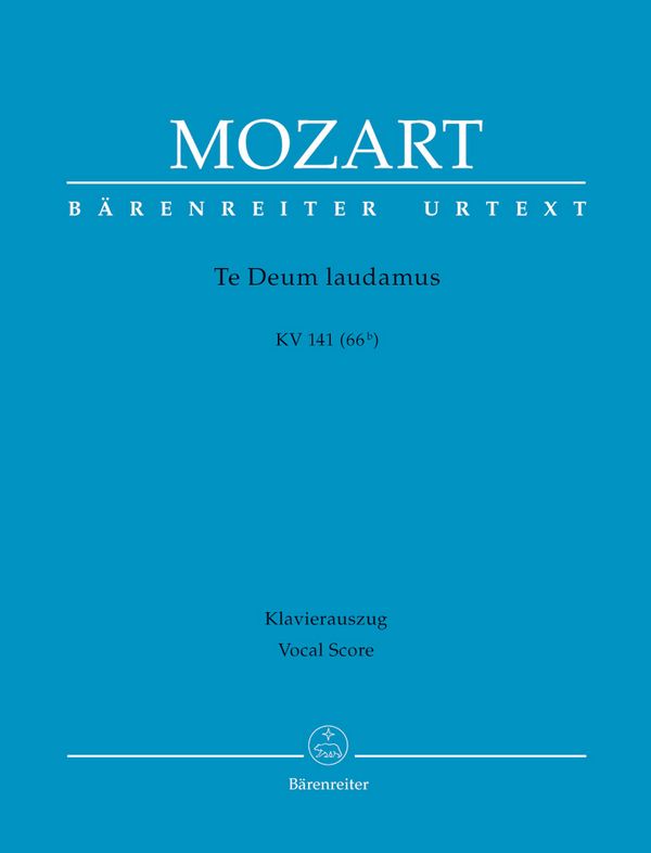 Te Deum laudamus KV141&nbsp;&nbsp;für Chor und Orchester&nbsp;&nbsp;Klavierauszug