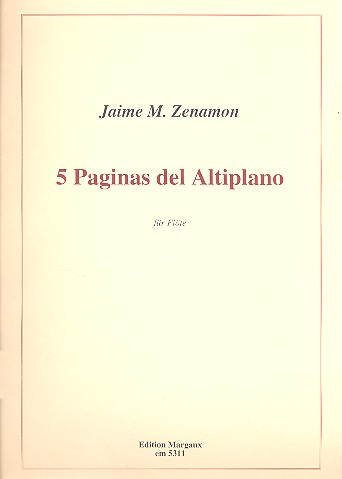 5 Paginas del Altiplano  für Flöte  
