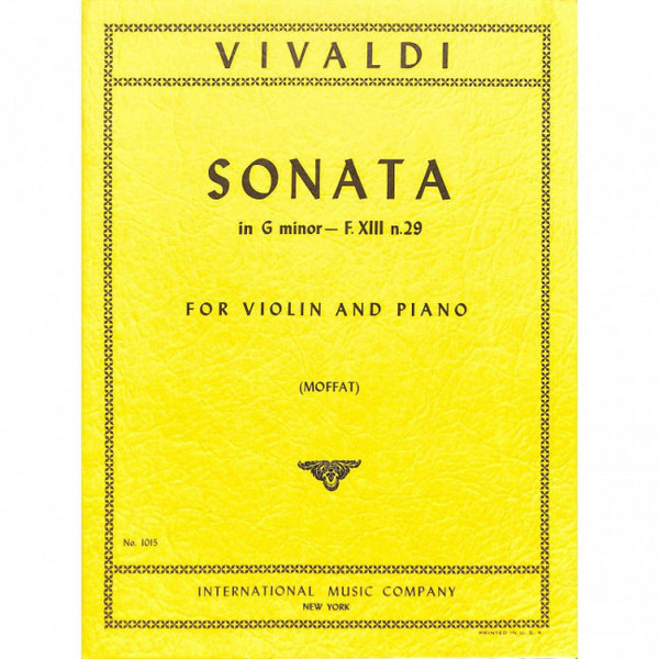 Sonata g minor F.XIII:29&nbsp;&nbsp;for violin and piano&nbsp;&nbsp;