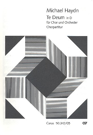 Te Deum D-Dur MH827  für gem Chor, Orchester und Orgel  Chorpartitur
