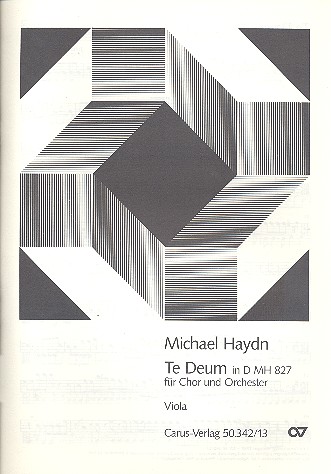 Te Deum D-Dur MH827  für gem Chor, Orchester und Orgel  Viola
