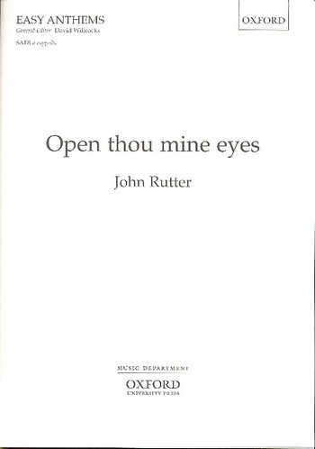 Open Thou mine Eyes  for mixed chorus a cappella  score