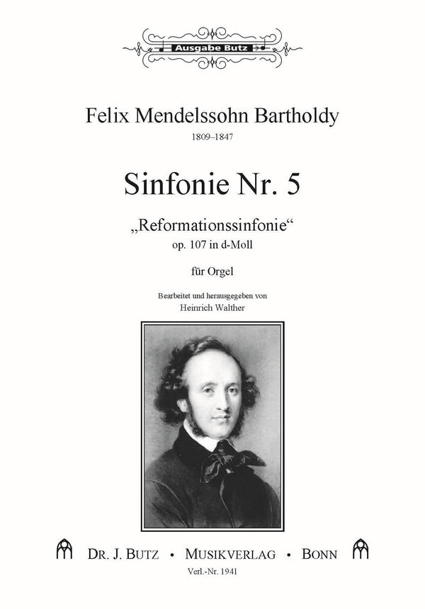 Reformations-Sinfonie d-Moll  Nr.5 op.107&nbsp;&nbsp;für Orgel&nbsp;&nbsp;