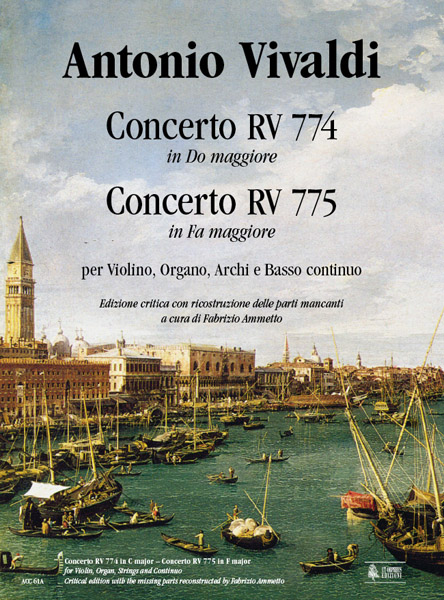 Concerto do maggiore RV774 e  Concerto fa maggiore RV775 per violino,  organo, archi e bc, partitura