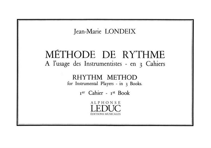 Méthode de rythme vol.1  a l'usage des instrumentistes  (en/fr)