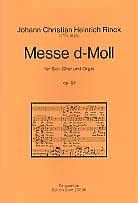 Messe D-Moll op.91 für  Soli, gem Chor und Orgel  Singpartitur