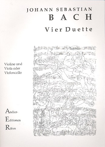 4 Duette  für Violine und Viola (oder Violine und Violoncello/Fagott)  Stimmen