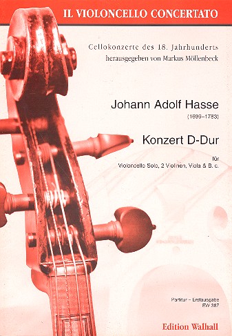 Konzert D-Dur&nbsp;&nbsp;für Violoncello solo, 2 Violinen, Viola und Bc&nbsp;&nbsp;Partitur