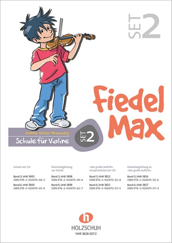 Fiedel-Max Violine Set 2  (je 4 mal Bände 3 und 4)  