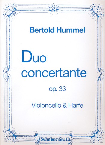 Duo concertante op.33&nbsp;&nbsp;für Violoncello und Harfe&nbsp;&nbsp;Stimmen