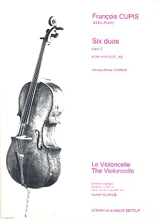 6 duos op.3 pour violoncelles&nbsp;&nbsp;partition&nbsp;&nbsp;Tournus, M., ed