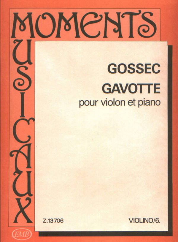 Gavotte  pour violon et piano  