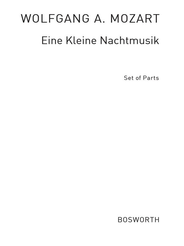 Eine kleine Nachtmusik KV525  für 4 Blockflöten (SATB) und Percussion (Schlagzeug)  Stimmen