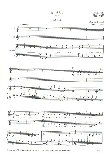 Messe Nr.4  für Frauenchor und Orgel  Partitur (la)