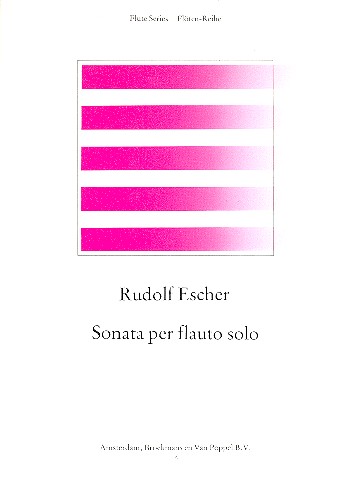 Sonata per flauto solo  (1949)  Reede, R., de, ed