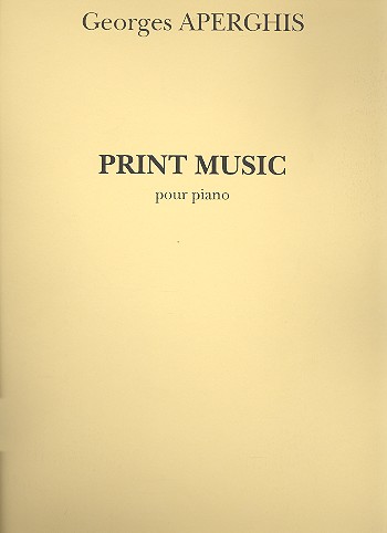 Print Music pour piano  (2001)  