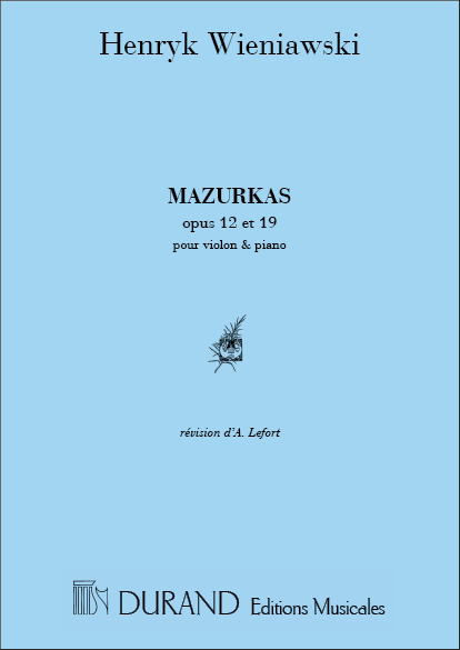 Mazurkas op.12 et op.19  pour violon et piano  