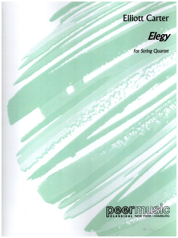 Elegy  for string quartet  score