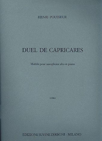 Duel de capricares mobile (1996)  pour saxophone alto et piano  