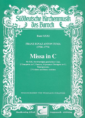Missa C-dur&nbsp;&nbsp;für Soli, Chor und Orchester&nbsp;&nbsp;Partitur