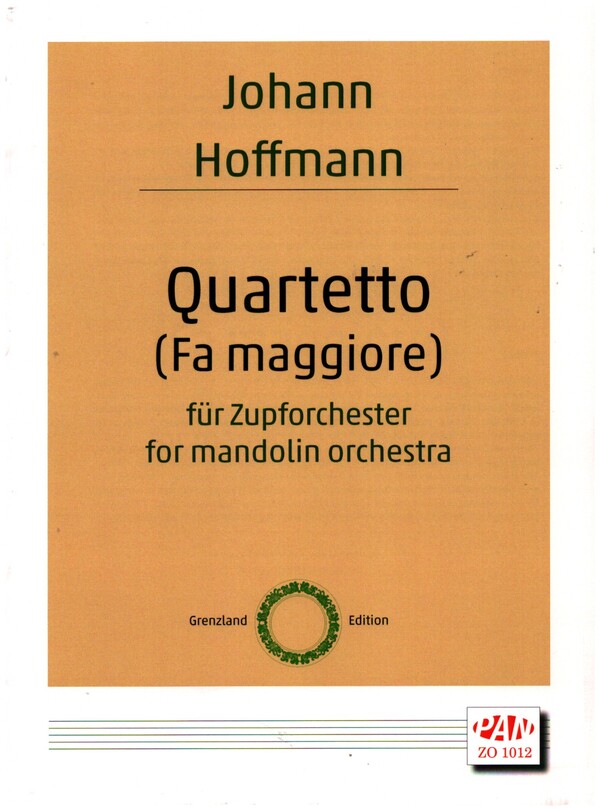 Quartett F-Dur  für Zupforchester  Partitur