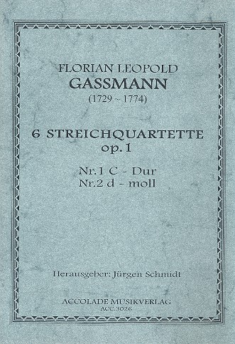 6 Streichquartette op.1 Band 1  (Nr.1-2)  Partitur und Stimmen