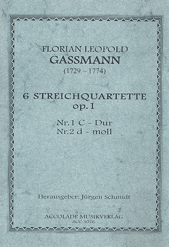 6 Streichquartette op.1 Band 1  (Nr.1-2)  Partitur und Stimmen