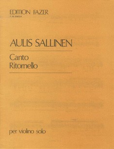 Canto Ritornello  für Violine solo  