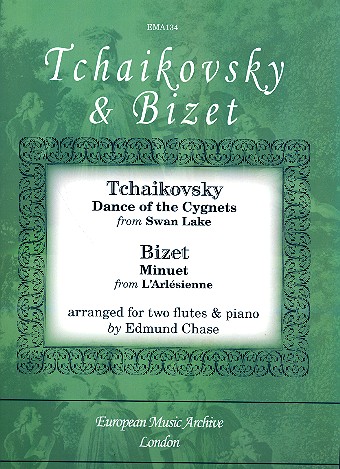 Dance of the Cygnets (Tschaikowski)  and  Minuet from L'Arlesienne (Bizet)  for 2 flutes and piano